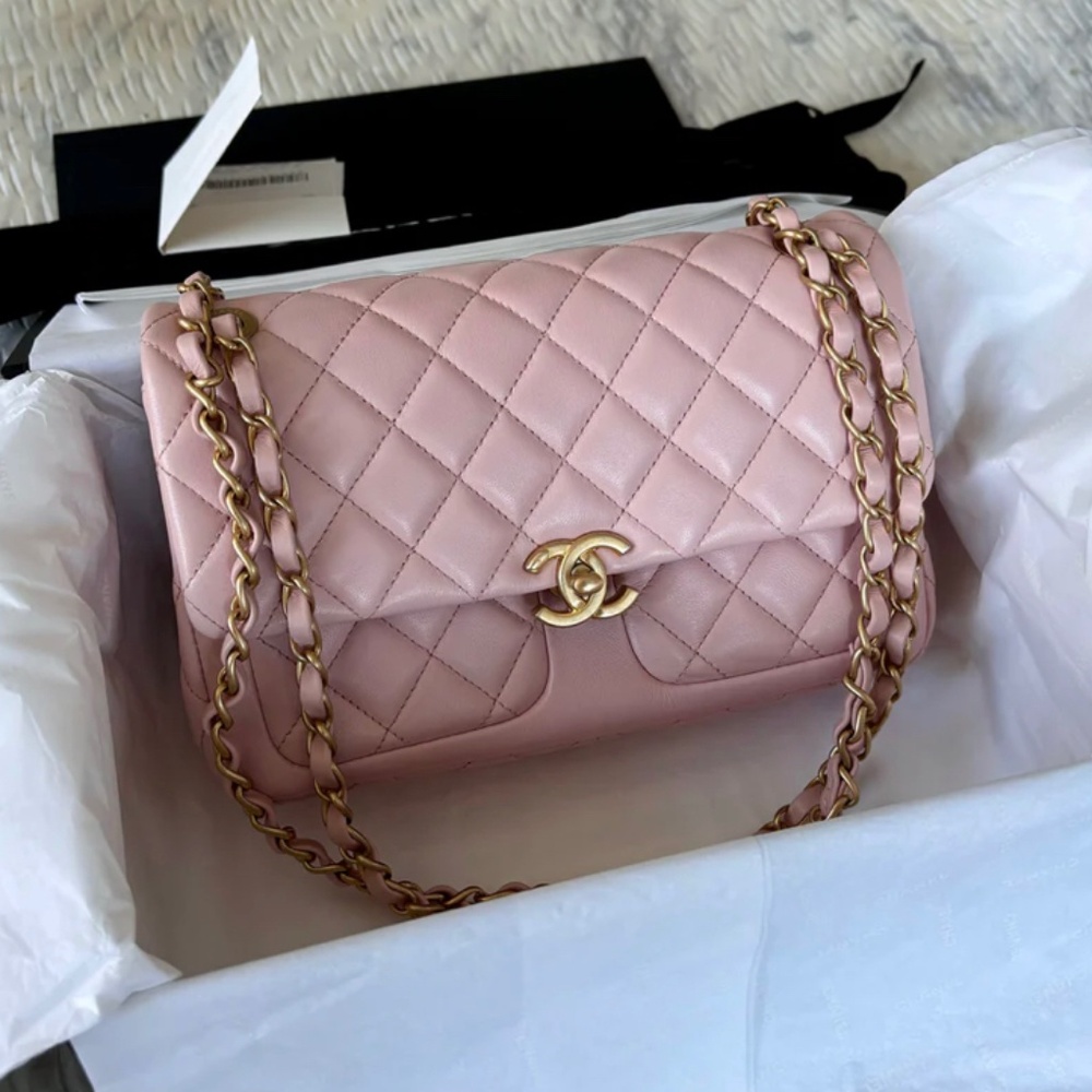 Authentic Chanel Double Pocket Flap Bag